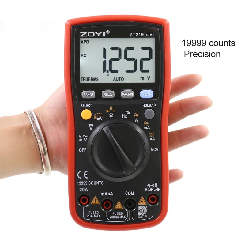 مولتی متر دیجیتال زویی مدل ZT-219 — تصویر ۹