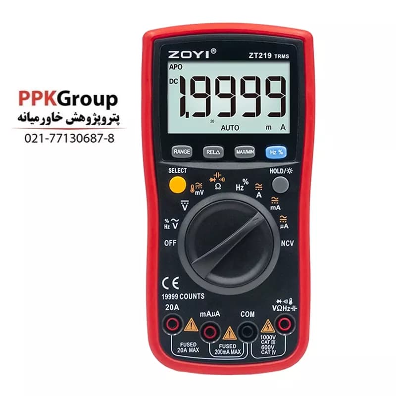 مولتی متر دیجیتال زویی مدل ZT-219 — تصویر ۱۰