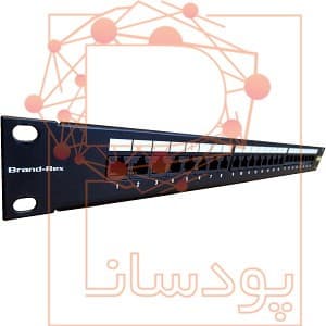 پچ پنل برندرکس 24 پورت Cat6 UTP با پارت نامبر C6CPNLU24012M