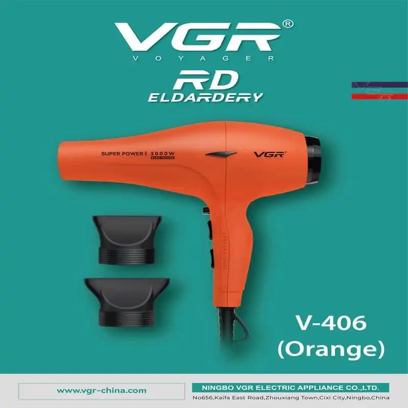 سشوار حرفه ای وی جی آر vgr v-406 — تصویر ۳