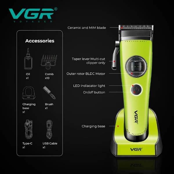ماشین اصلاح وی جی آر VGR V-880C — تصویر ۶