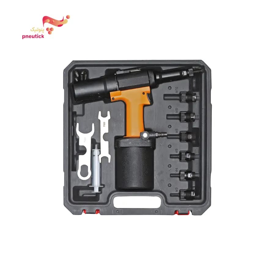 مهره پرچ کن بادی تمام اتوماتیک ویونا مدل DA-1008 | سایز M3 تا M12 | سری پنوتیک پرو — تصویر ۲