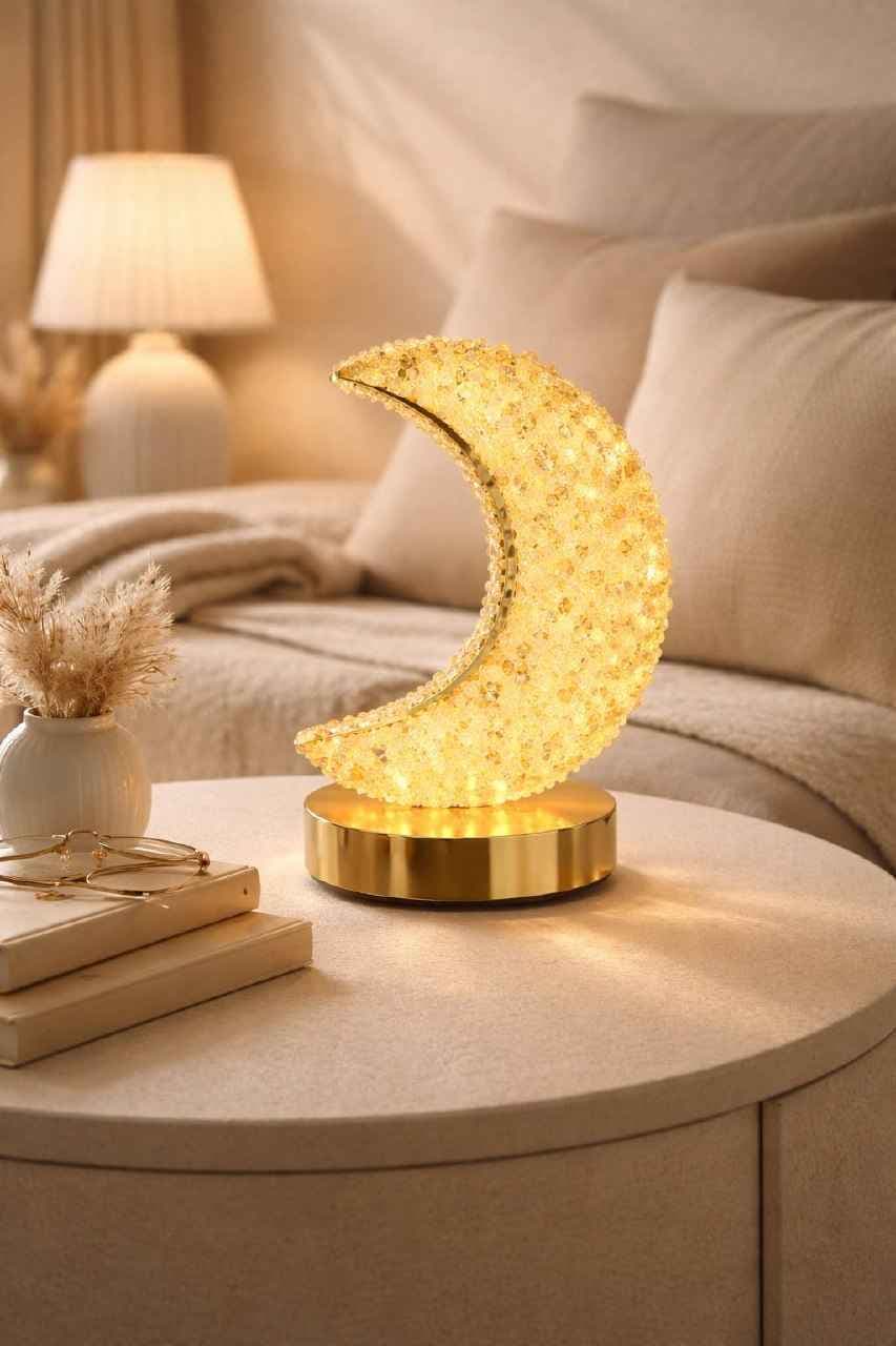 چراغ خواب سیترین طرح ماه — تصویر ۳