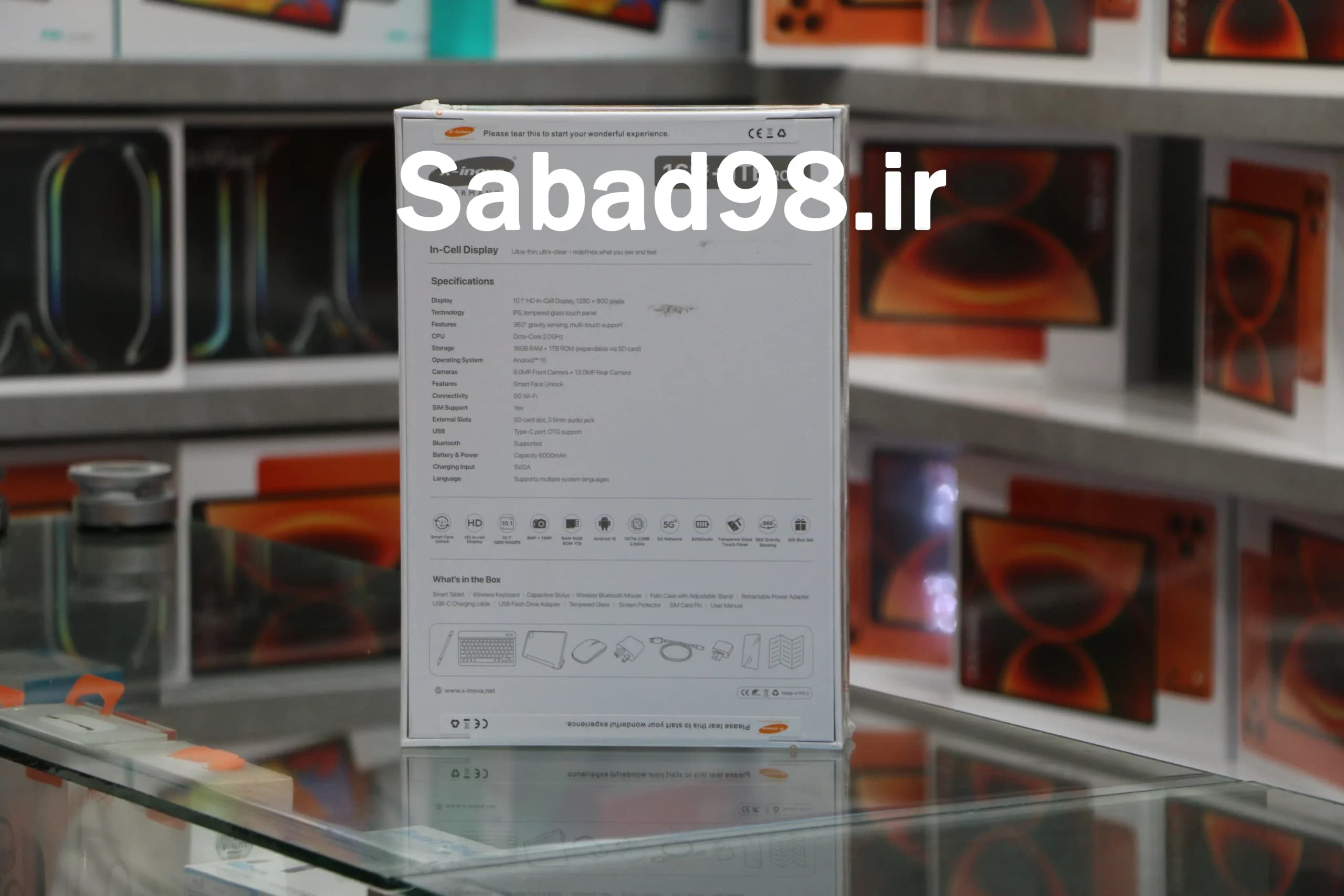 تبلت X-Inova Hero Tab X17 | 4GB RAM | 64GB ROM | 10.1 inch همراه با قلم + کیبورد + استند + موس + گلس + تبدیل otg — تصویر ۳