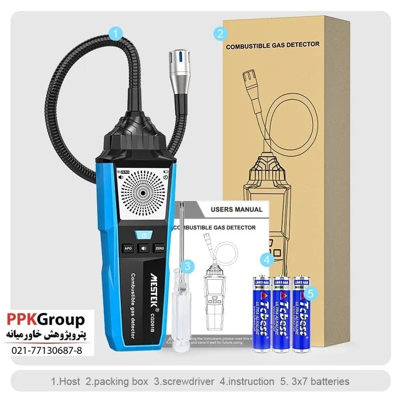 نشت یاب گاز دیجیتال مستک مدل CGD01B — تصویر ۸