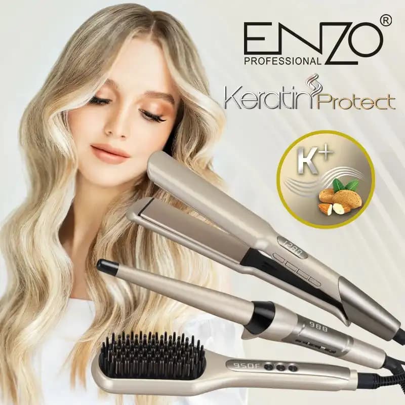 پک اتو ، بابلیس و برس حرارتی ENZO انزو EN-3885 — تصویر ۱۲