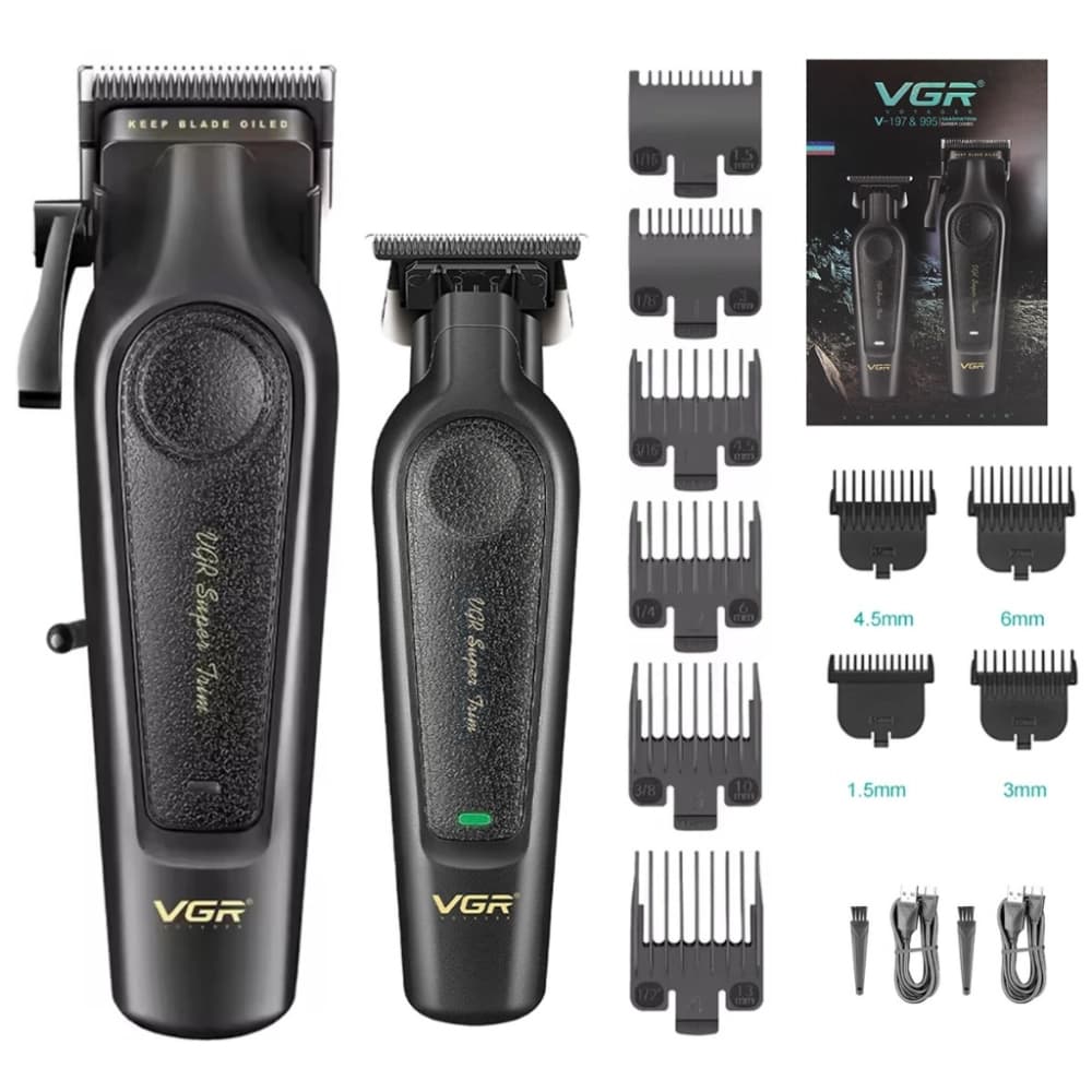 پک ماشین اصلاح VGR وی جی آر V-197 + 995 — تصویر ۸