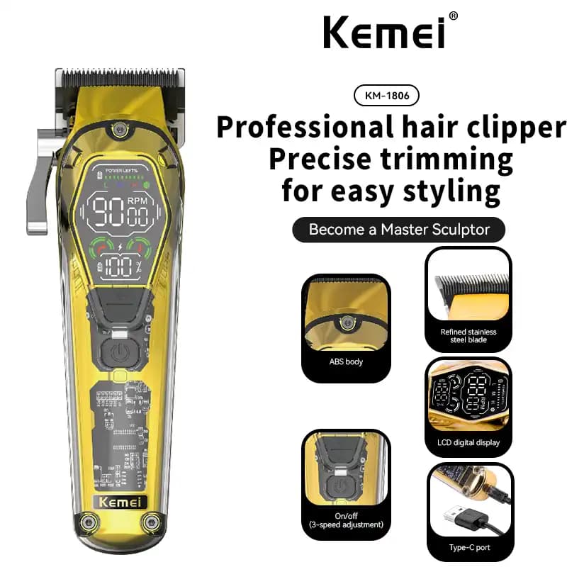 ماشین اصلاح KEMEI کیمی KM-1806 — تصویر ۴