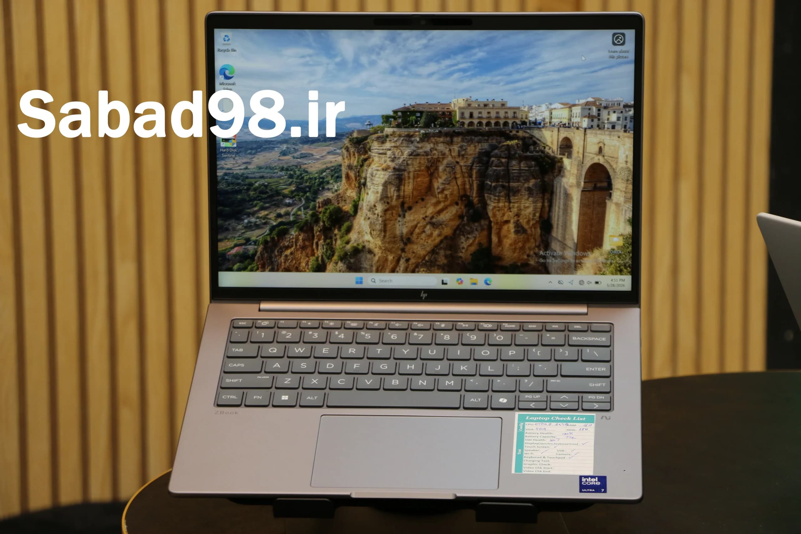 لپ تاپ HP ZBook 8 G1i 14 Ultra7 255H | 16GB | SSD 1TB | RTX A500 Ada 4GB + NPU | 14.1 inch FHD Touch