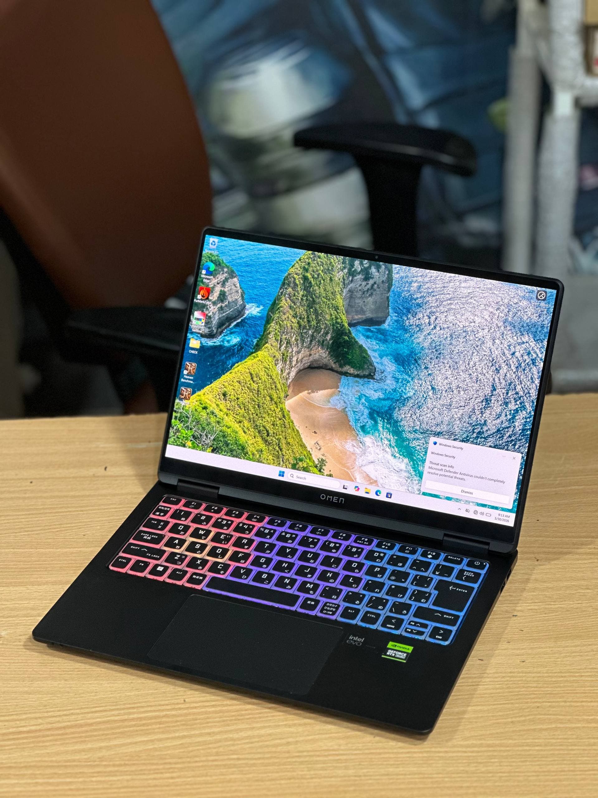 لپ تاپ HP Omen Transcend 14 Ultra 7 255H | 32GB | SSD 1TB | RTX5060 8GB | 14.1 inch 2K