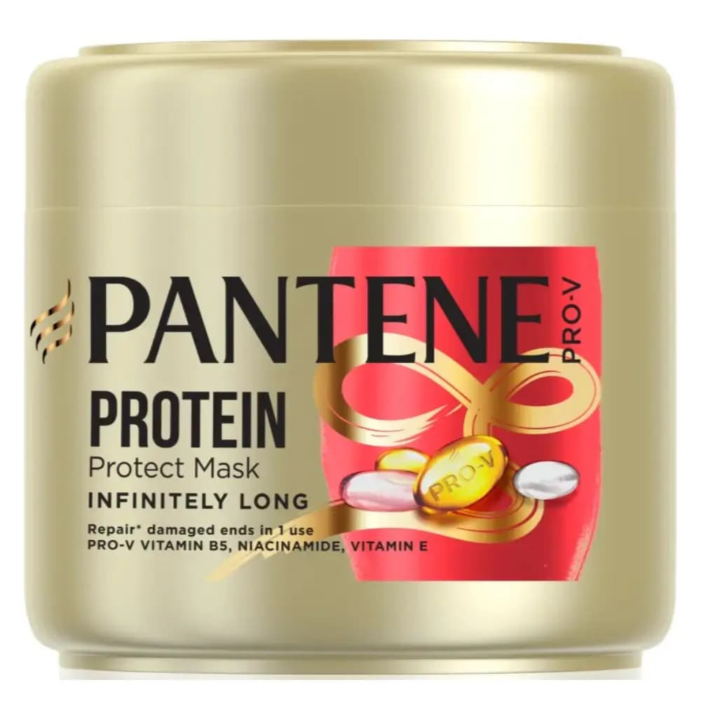 ماسک مو پنتن ضد شکنندگی مخصوص مو های بلند 300 میل Pantene Protein Protect Mask Infinitely Long