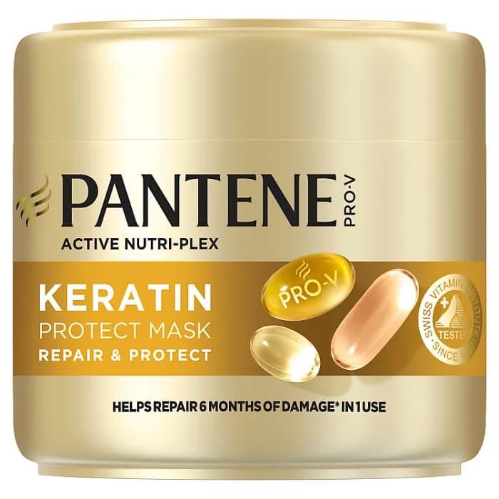 ماسک مو پنتن محافظ و ترمیم کننده- حاوی کراتین 300 میل Pantene Repair & Protect Keratin Protect Mask — تصویر ۴
