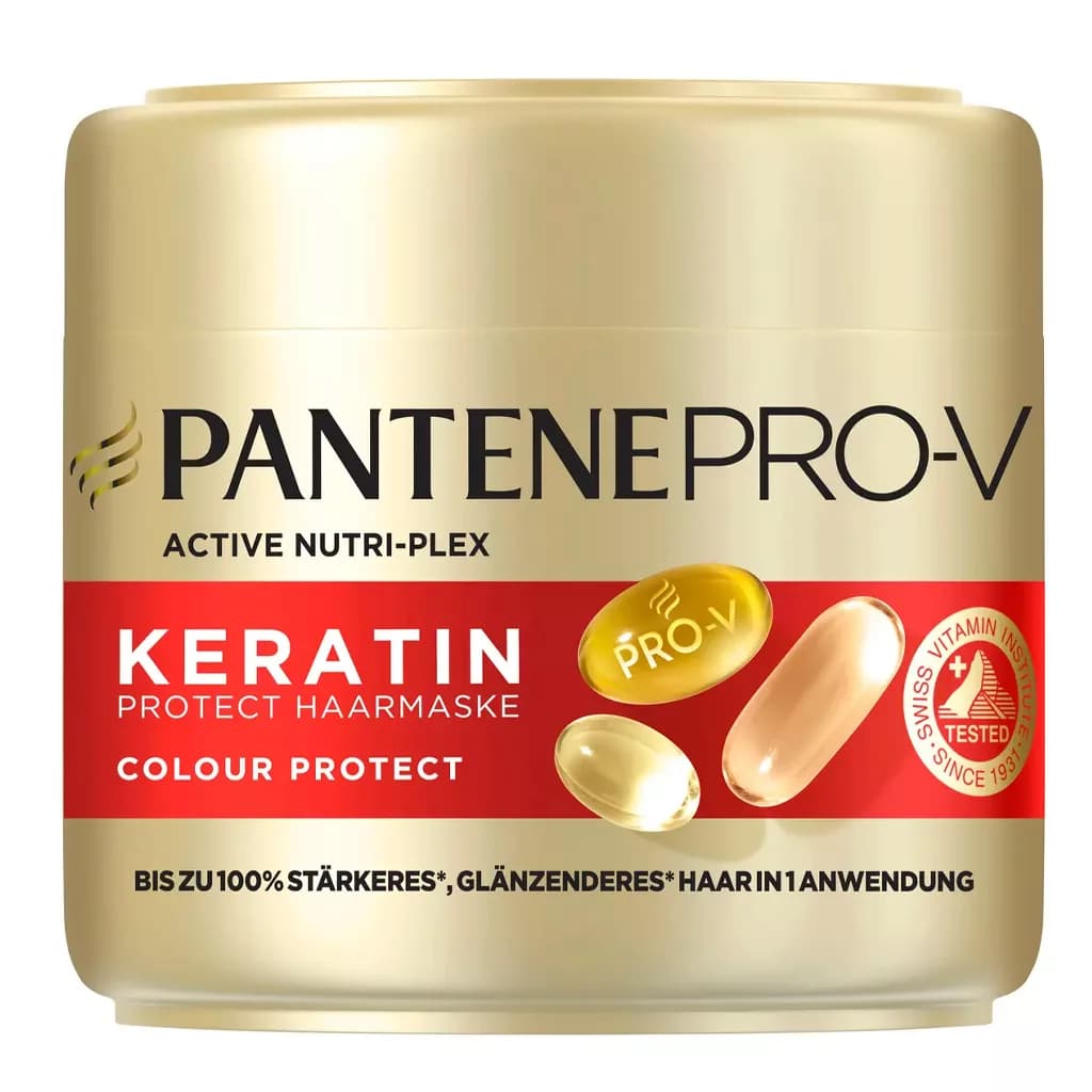 ماسک مو پنتن محافظت و تثبیت موهای رنگ‌شده حاوی کراتین 300 میل Pantene Keratin Colour Protect — تصویر ۵
