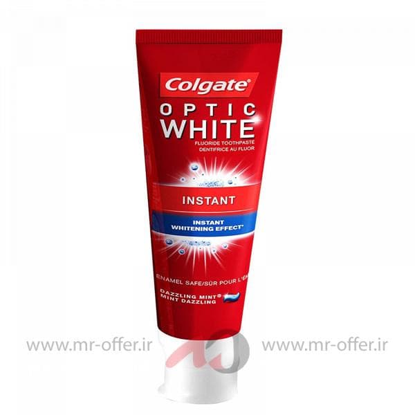 خمیر دندان کلگیت اپتیک وایت سفید کننده فوری 75 میل Colgate Optic White Instant — تصویر ۱۰