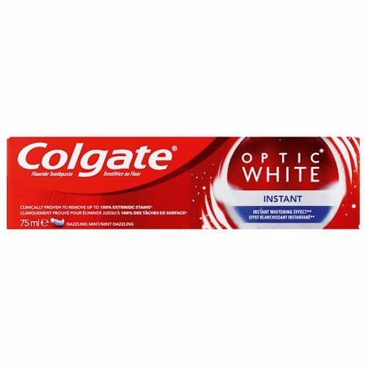 خمیر دندان کلگیت اپتیک وایت سفید کننده فوری 75 میل Colgate Optic White Instant — تصویر ۳