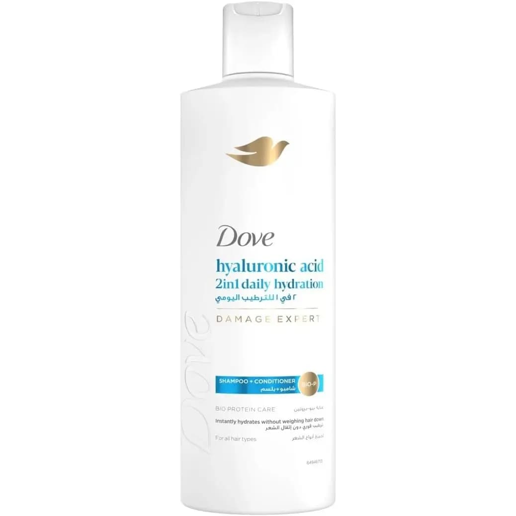 شامپو آبرسان و نرم‌کننده ۲ در ۱ داو حاوی هیالورونیک اسید 400میل Dove Hyaluronic Acid 2 in 1 Daily — تصویر ۴