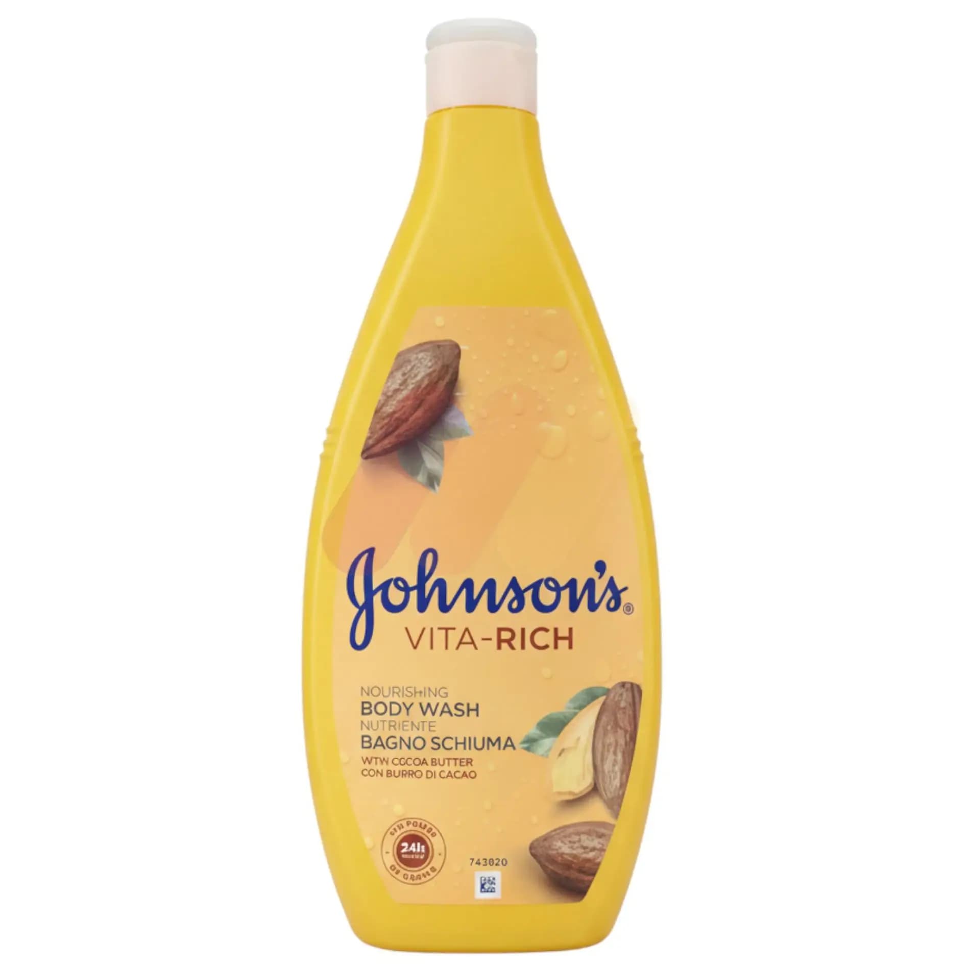 شامپو بدن جانسون مدل ویتا ریچ حاوی کره کاکائو؛ مغذی و آبرسان عمیق پوست حجم ۷۵۰ میل Johnson’s Vita-Rich Nourishing Body Wash — تصویر ۱۱