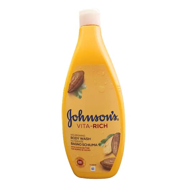 شامپو بدن جانسون مدل ویتا ریچ حاوی کره کاکائو؛ مغذی و آبرسان عمیق پوست حجم ۷۵۰ میل Johnson’s Vita-Rich Nourishing Body Wash — تصویر ۱۰