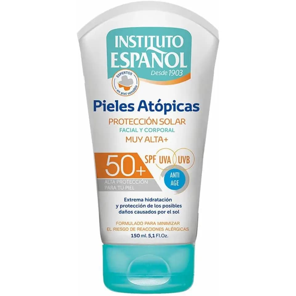 ضد آفتاب اسپانول مخصوص پوست آتوپیک و حساس صورت و بدن ۱۵۰ میل Instituto Espanol Sun Protection SPF 50+ — تصویر ۲