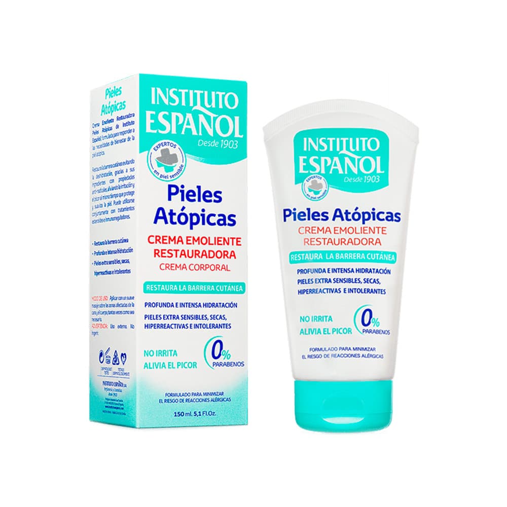کرم امولینت ترمیم‌کننده پوست آتوپیک اسپانول تسکین اگزما ۱۵۰ میل Instituto Espanol Emollient Cream — تصویر ۶
