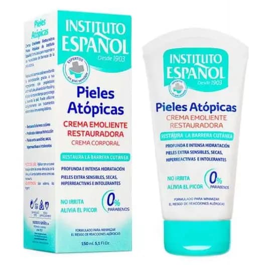کرم امولینت ترمیم‌کننده پوست آتوپیک اسپانول تسکین اگزما ۱۵۰ میل Instituto Espanol Emollient Cream