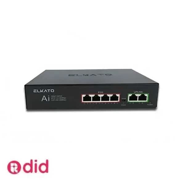 سوئیچ شبکه الکاتو 4پورت مدل EL-1SB0420BP-65W