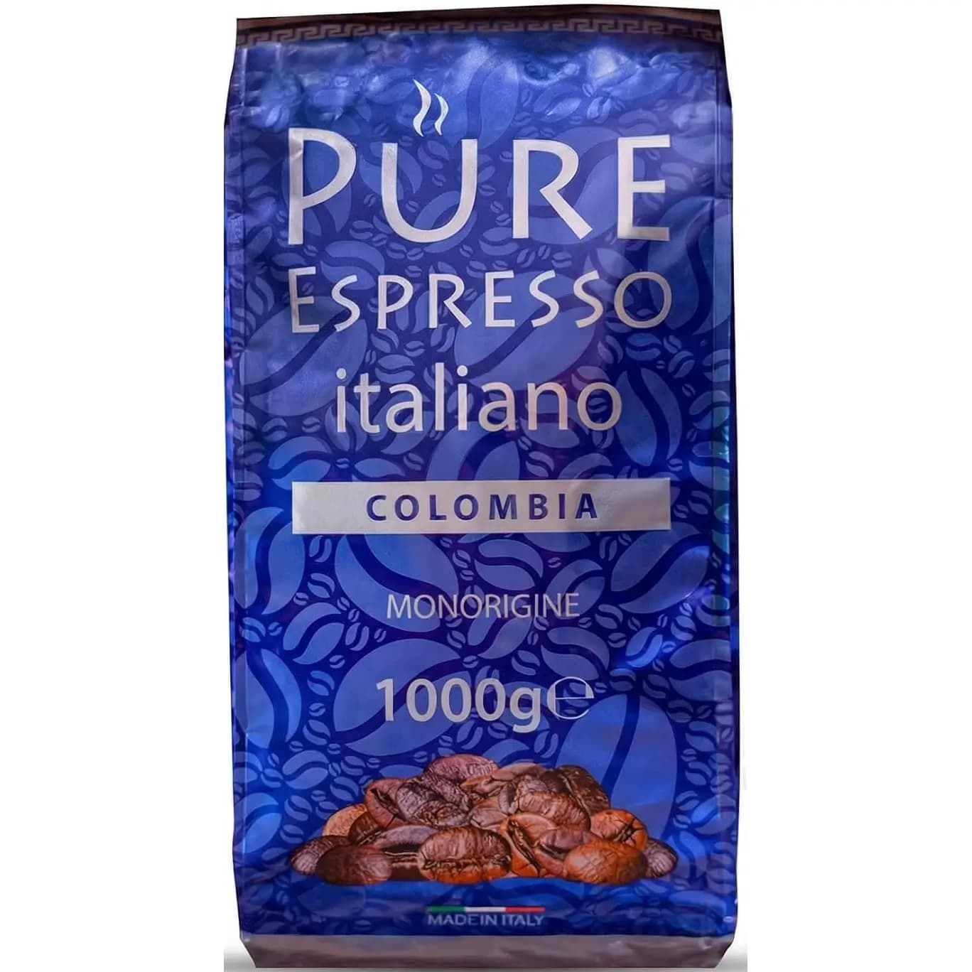 دانه قهوه اسپرسو پیور تک خاستگاه کلمبیا 100%عربیکا ۱ کیلوگرم Pure Espresso Italiano Colombia