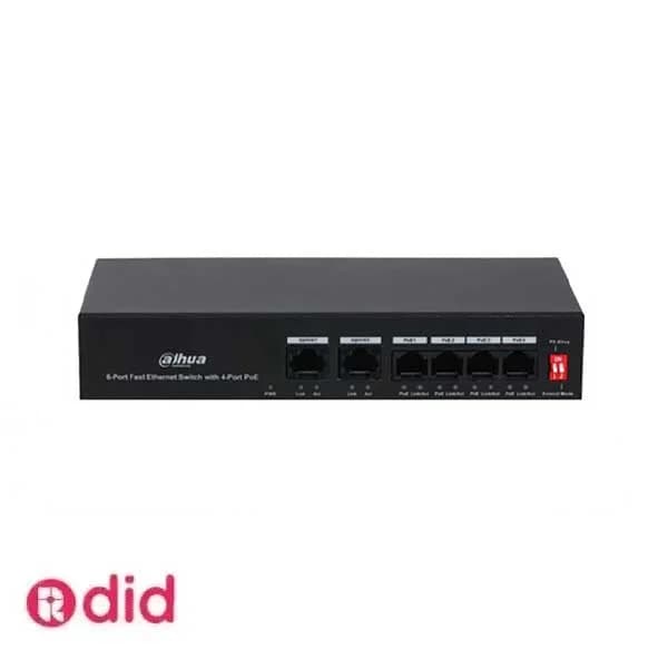سوئیچ PoE داهوا DH-PFS3006-4ET-36 (4 پورت) — تصویر ۲