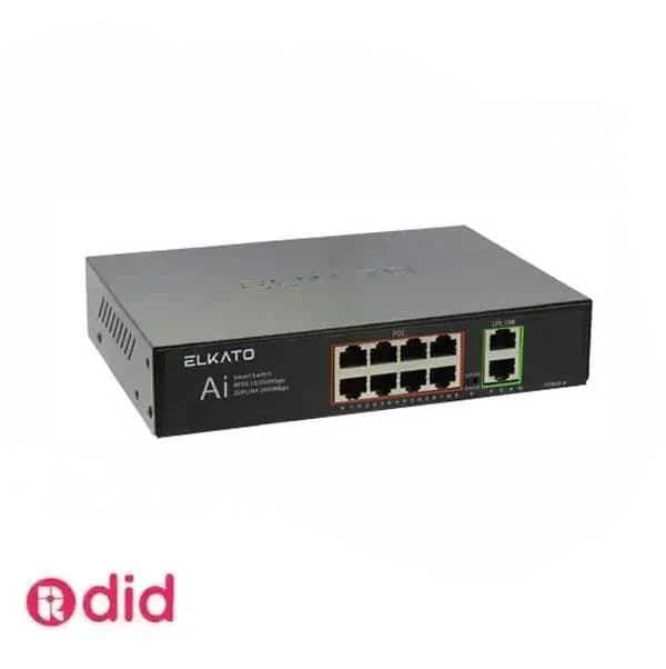 سوئیچ شبکه الکاتو 8 پورت مدل EL-1SB0820GP-120W