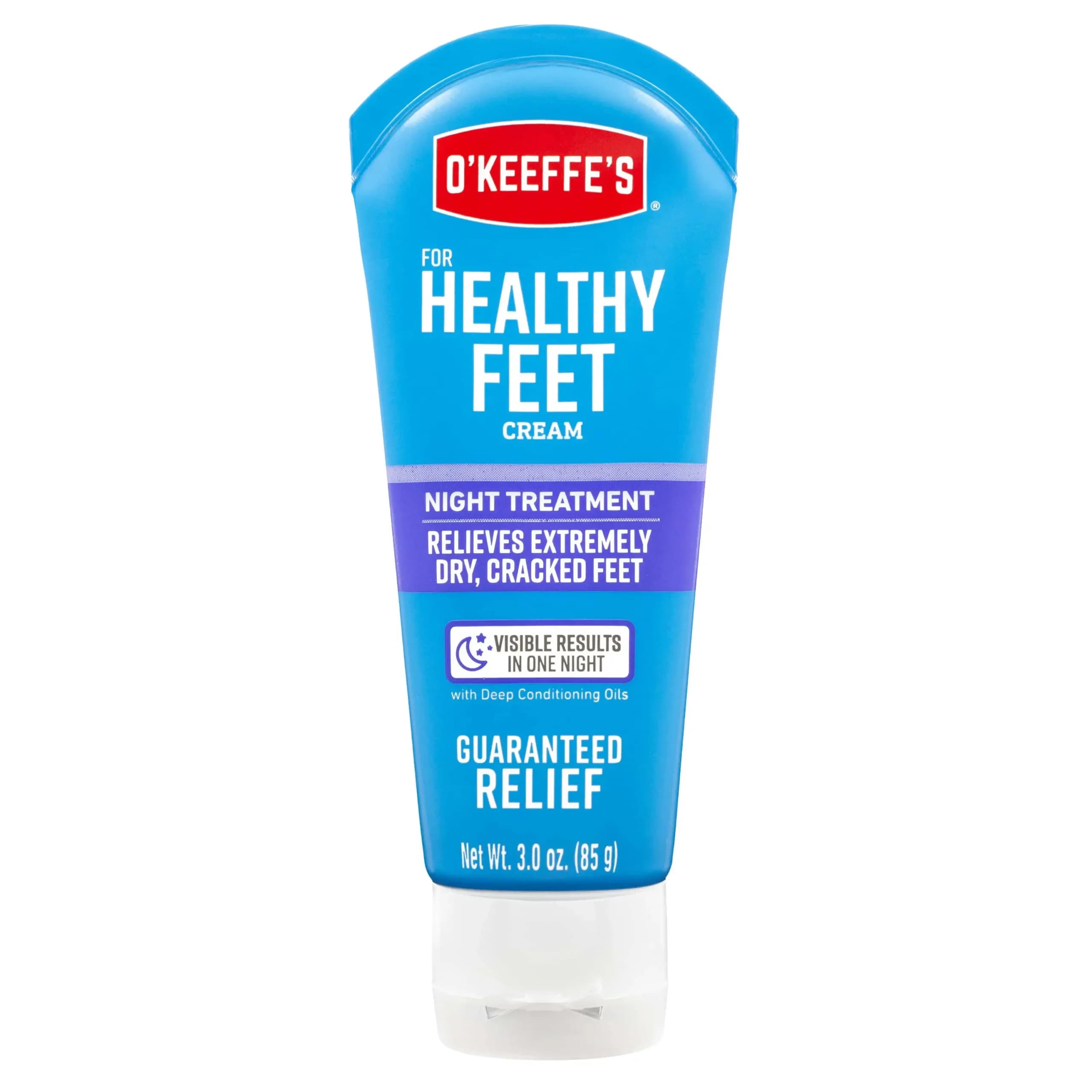 کرم شب ترمیم‌کننده ترک پای اوکیف آبرسان عمیق شبانه ۸۵ گرم O’Keeffe’s Healthy Feet Night Treatment