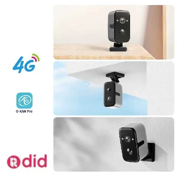دوربین خورشیدی مکعبی 20 روز شارژ پایه چرخشی — تصویر ۴