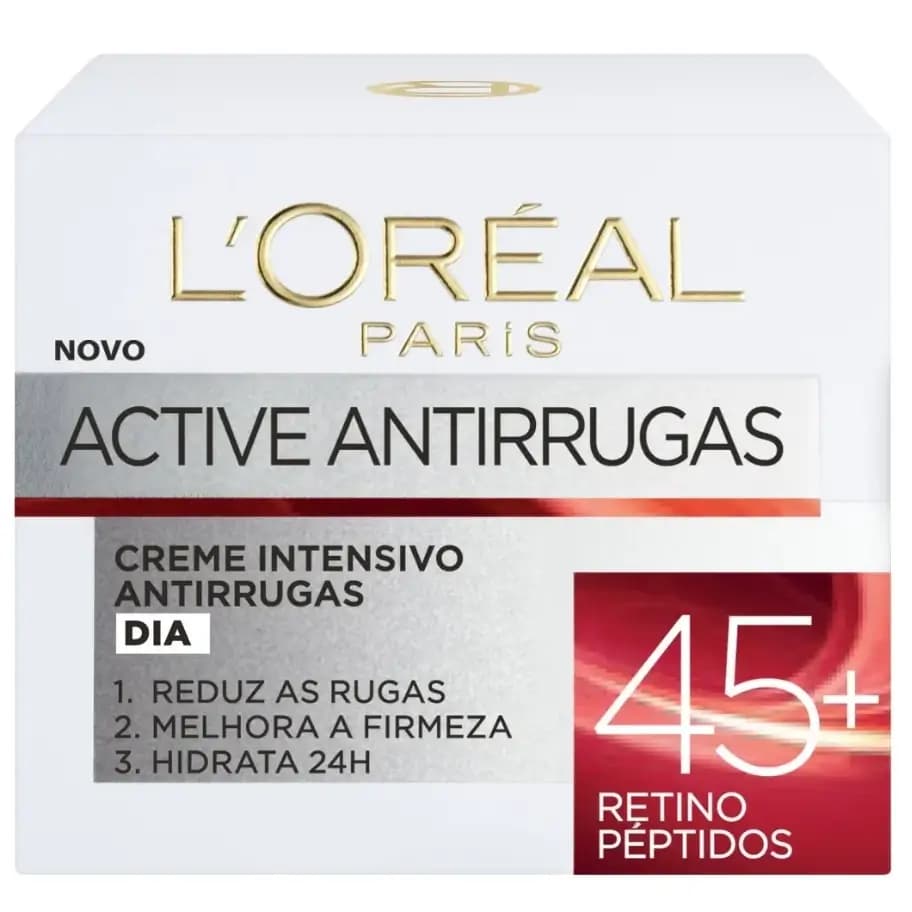 کرم روز ضد چروک و سفت کننده صورت لورال پاریس بالای 45 سال 50 میل L’Oreal Paris Active Antirrugas Day Cream