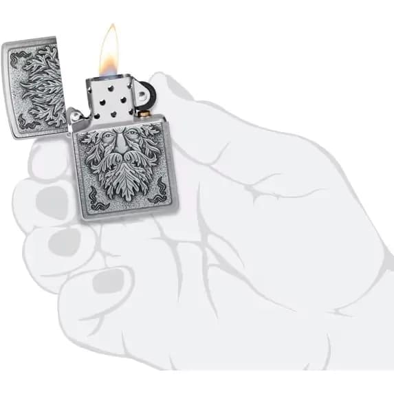 فندک زیپو طرح مرد سبز Zippo 48906 Green Man Irish — تصویر ۴