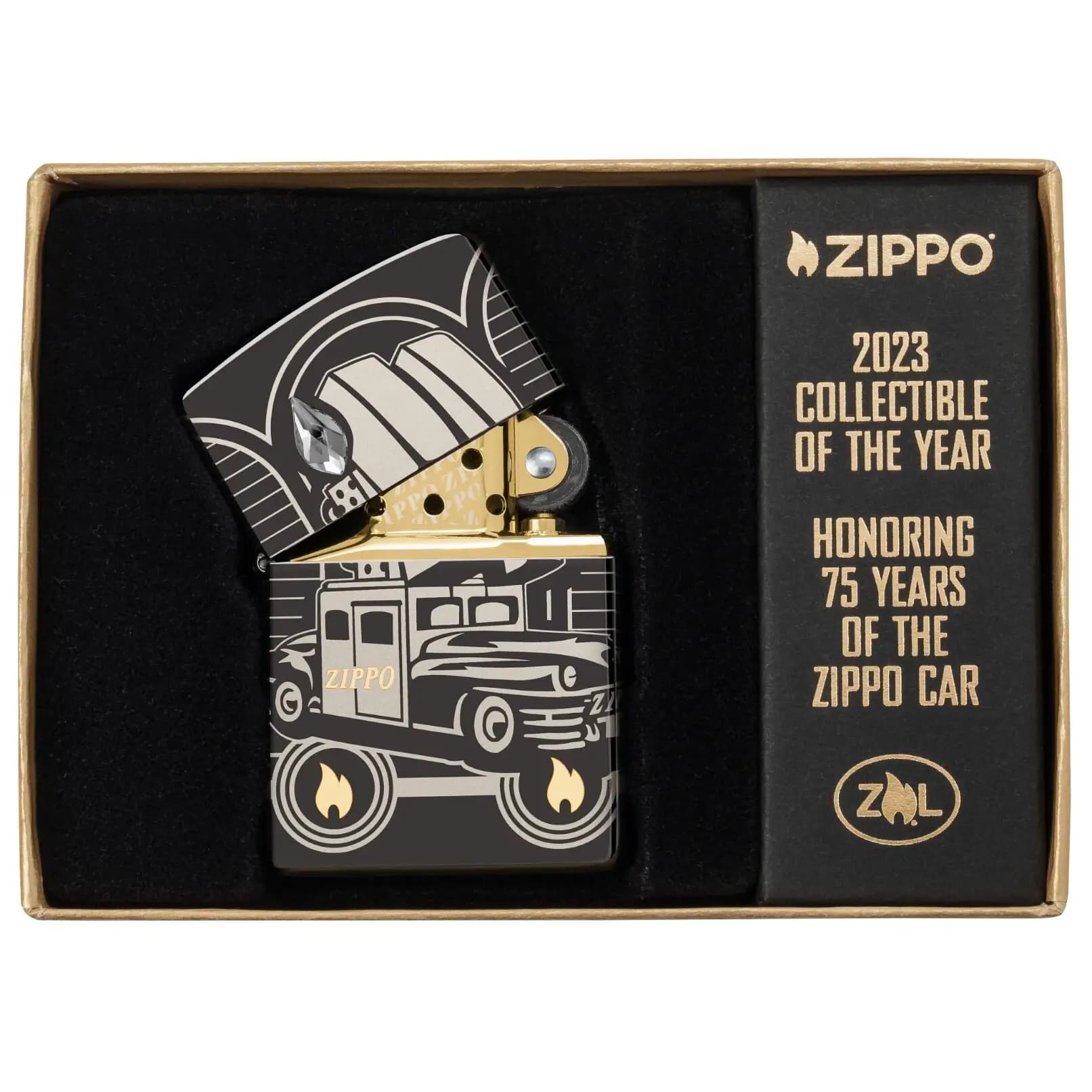 فندک زیپو آرمورکیس Zippo 48693 Car 75th Anniversary EMEA Collectible of the Year 2023 — تصویر ۳
