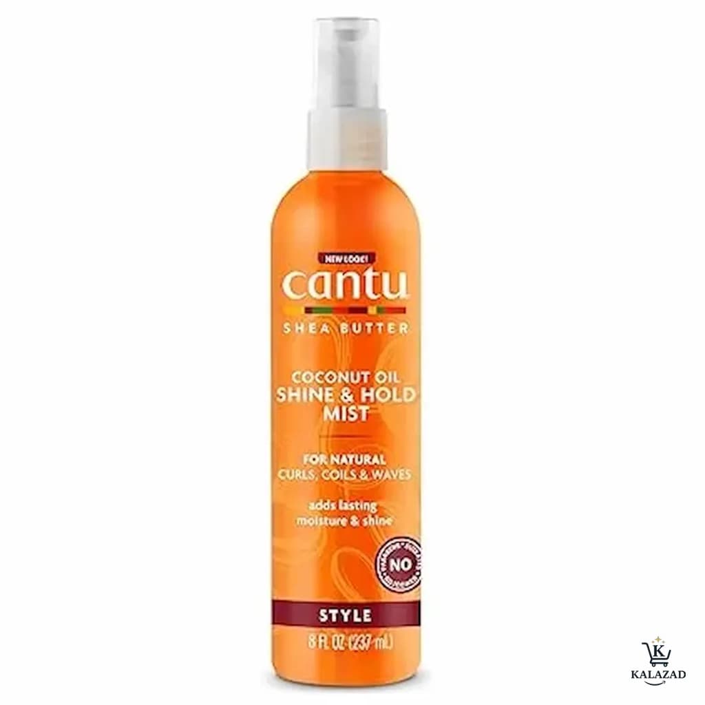 اسپری درخشان‌کننده و تثبیت‌کننده روغن نارگیل کانتو 237 میل Cantu Coconut Oil Shine & Hold Mist — تصویر ۵