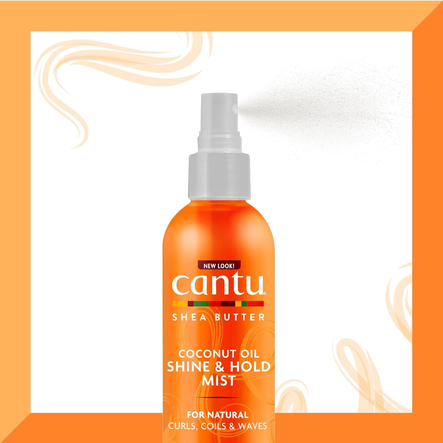 اسپری درخشان‌کننده و تثبیت‌کننده روغن نارگیل کانتو 237 میل Cantu Coconut Oil Shine & Hold Mist — تصویر ۸