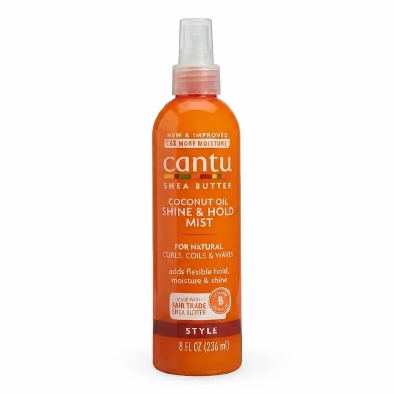 اسپری درخشان‌کننده و تثبیت‌کننده روغن نارگیل کانتو 237 میل Cantu Coconut Oil Shine & Hold Mist — تصویر ۷