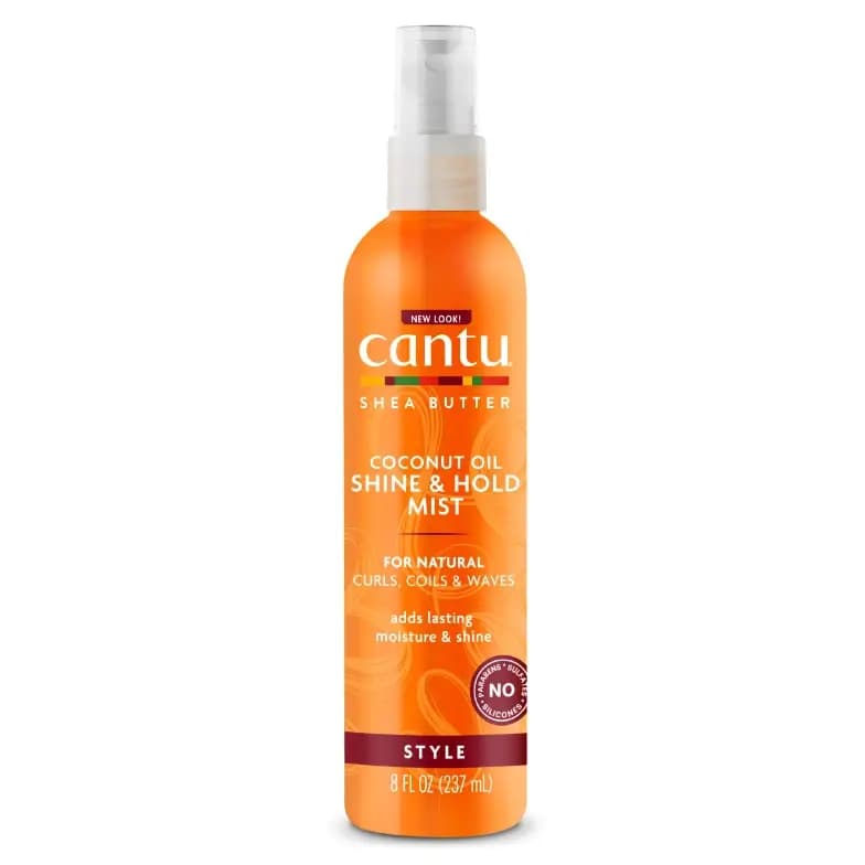 اسپری درخشان‌کننده و تثبیت‌کننده روغن نارگیل کانتو 237 میل Cantu Coconut Oil Shine & Hold Mist