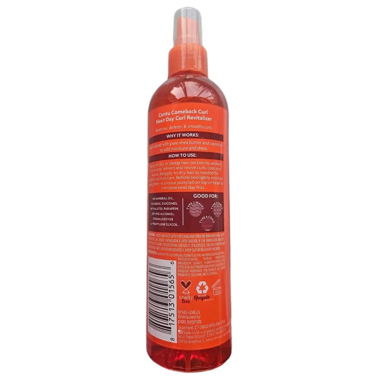اسپری احیا کننده موی فر کانتو 355 میل Cantu Shea Butter Comeback Curl Revitalizer Spray — تصویر ۳