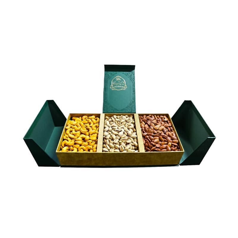 هاردباکس قاجار آجیل یلدا ۳ درب تک
