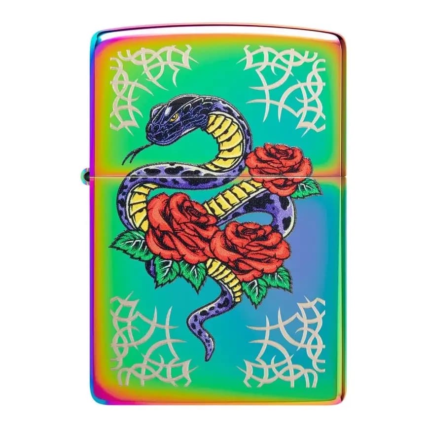 فندک زیپو Zippo 48395 Rose Snake Tattoo Design — تصویر ۶