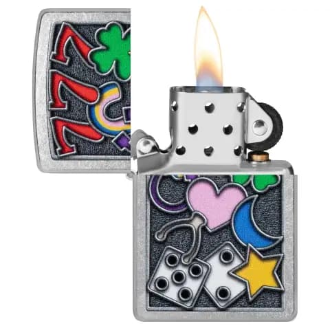 فندک زیپو Zippo 48682 All Luck Design — تصویر ۳