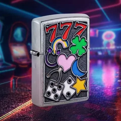 فندک زیپو Zippo 48682 All Luck Design — تصویر ۵