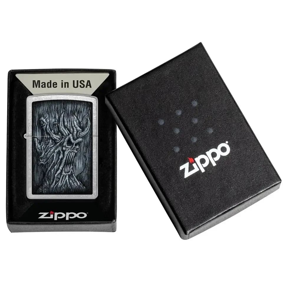فندک زیپو Zippo 48681 Evil Tree Design Street Chrome Finish — تصویر ۷