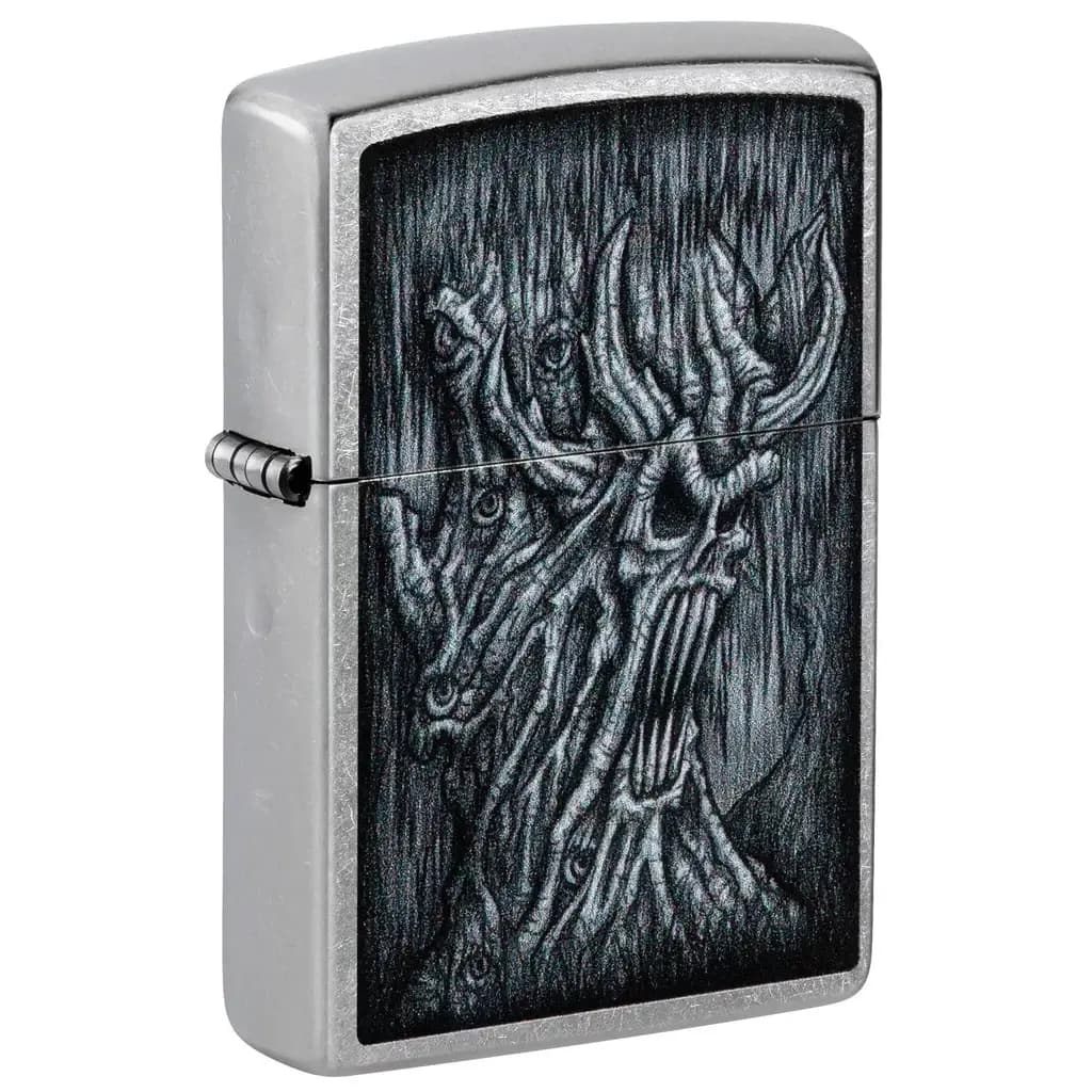 فندک زیپو Zippo 48681 Evil Tree Design Street Chrome Finish