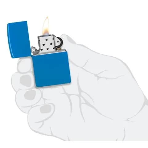فندک زیپو Zippo 48628 Regular Sky Blue Matte — تصویر ۷