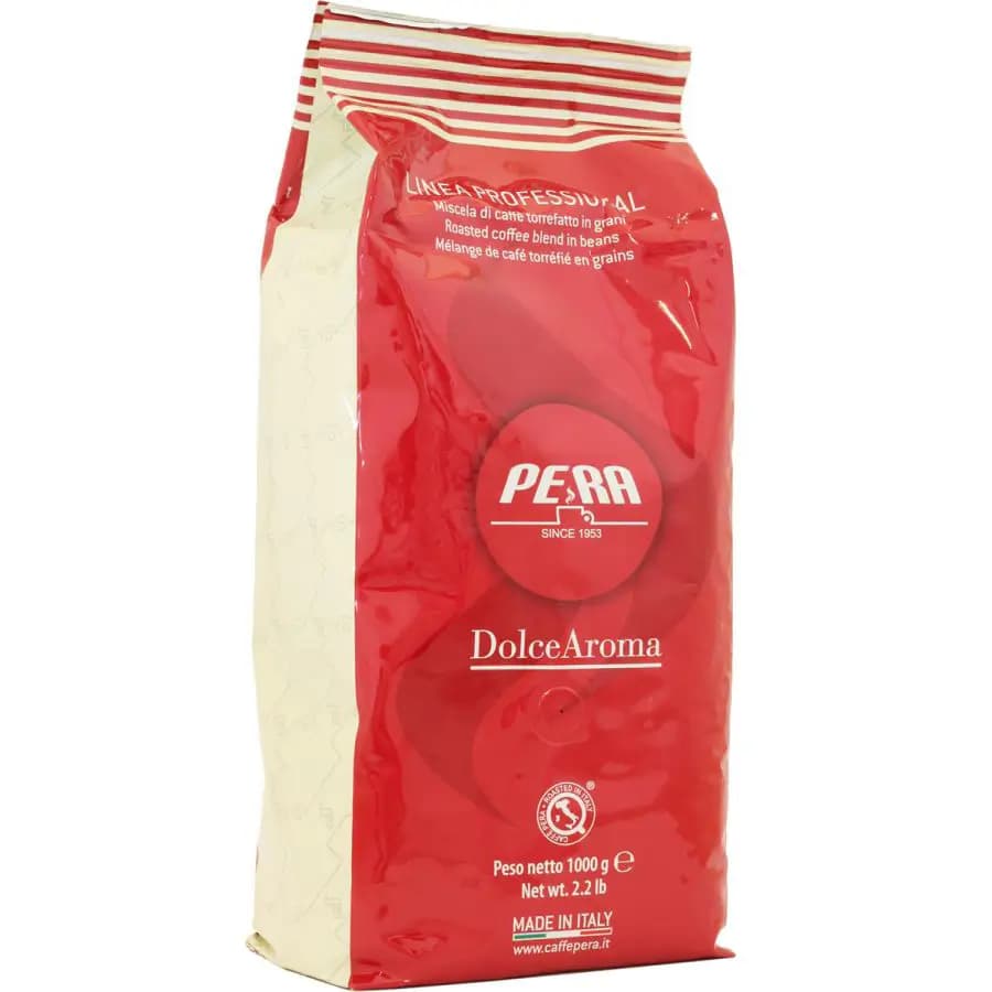 دانه قهوه پرا دولچه آروما قرمز (۷۰٪ روبوستا- 30% عربیکا) 1 کیلوگرم Pera Dolce Aroma — تصویر ۲