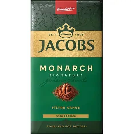 پودر قهوه فیلتری جاکوبز مونارک سبز 100% عربیکا ۵۰۰ گرم Jacobs Monarch