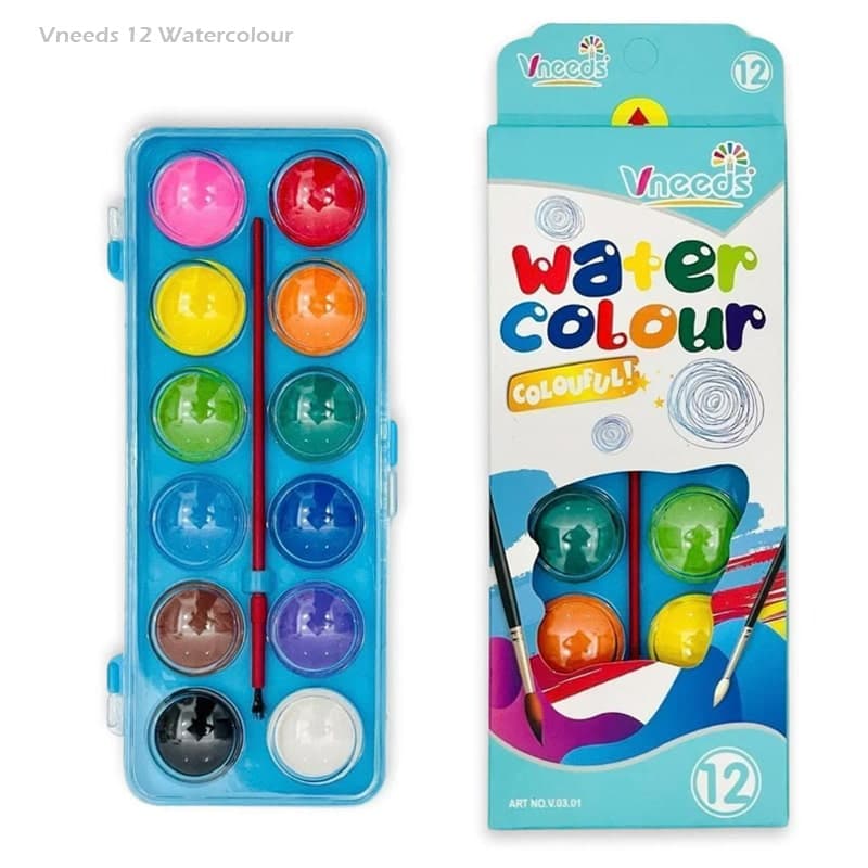 آبرنگ 12 رنگ Vneeds — تصویر ۲
