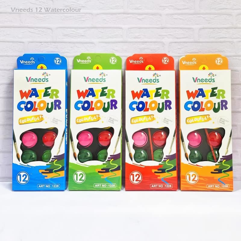 آبرنگ 12 رنگ Vneeds — تصویر ۱۰